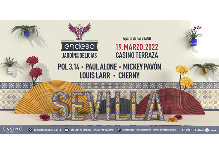 foto noticia LA GIRA ENDESA - JARDÍN DE LAS DELICIAS LLEGA A SEVILLA EL 19 DE MARZO PARA OFRECER UNA EXPERIENCIA ÚNICA EN LA QUE LA MÚSICA EN ESPAÑOL SERÁ PROTAGONISTA.